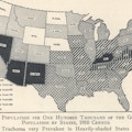 Map showing prevalence of blindness by state.