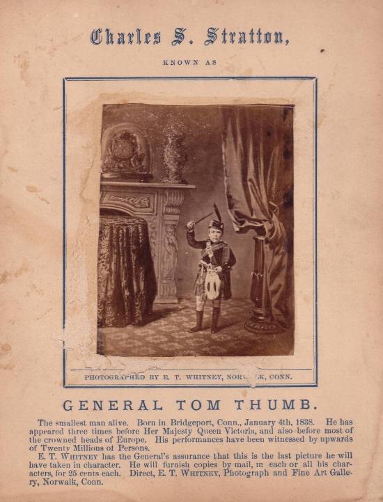 Tom Thumb dress in traditional Scottish clothing.
