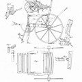 Design drawing for A.P. Blunt & Jacob S. Smith Invalid Chair.