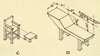 A drawing of a table and chair for use in the pools.