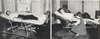 A woman in a hospitali cot with a hydraulic lift.