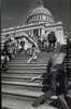 Photograph of ADA protestors crawling up Capitol Builidng steps.