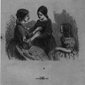 Title page from Use What You Have.  A seated woman helps a girl fix her sleeves while another girl looks on.