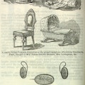 Illustration of presents including jewelry, furs, a cradle, and a chair.