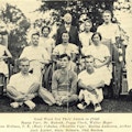 A group photograph of men and women at Warm Springs.