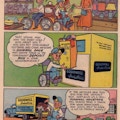 Panels of the comic book, The Will to Win. Good Willy learns about how Goodwill collects donations.